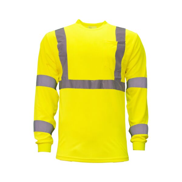 Key ANSI Class 3 Hi-Visibility Long Sleeve Pocket T-Shirt 848 ANSI Class 3 Hi-Visibility Long Sleeve Pocket T-Shirt Thumbnail