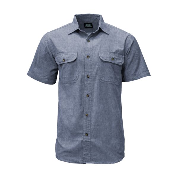 Key Blue Chambray Short Sleeve Work Shirt 507 Blue Chambray Short Sleeve Work Shirt Thumbnail