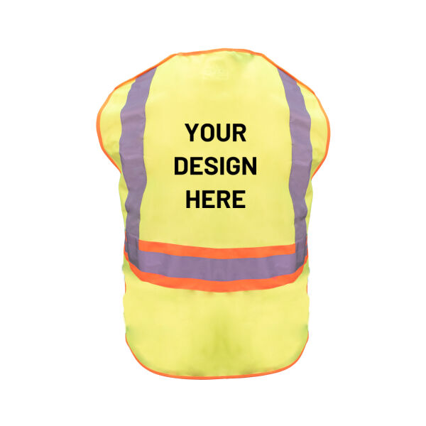 CUSTOM ANSI II Class 2 Hi-Visibility Break-A-Way Solid Vest Thumbnail