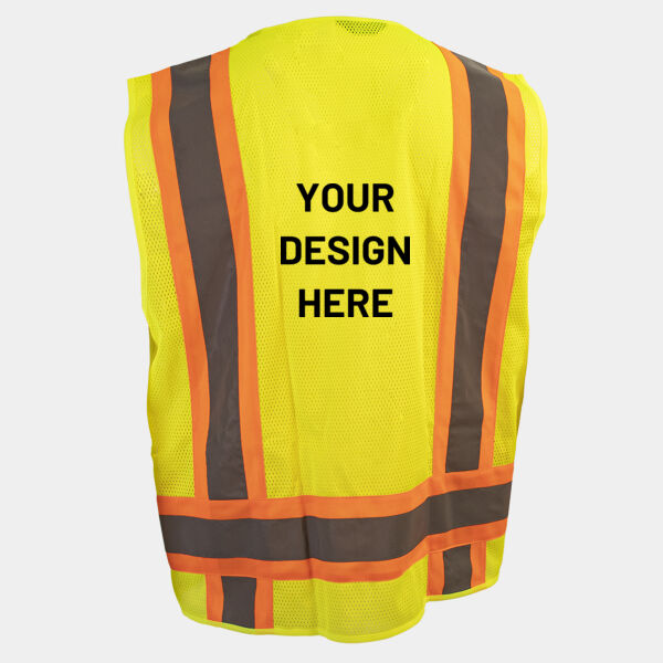 CUSTOM ANSI II Class 2 Hi-Visibility Mesh All Purpose Vest Thumbnail