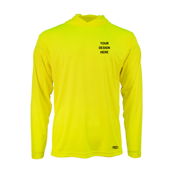 CUSTOM Enhanced Visibility UltraSoft Light Weight Long Sleeve Hoodie Thumbnail