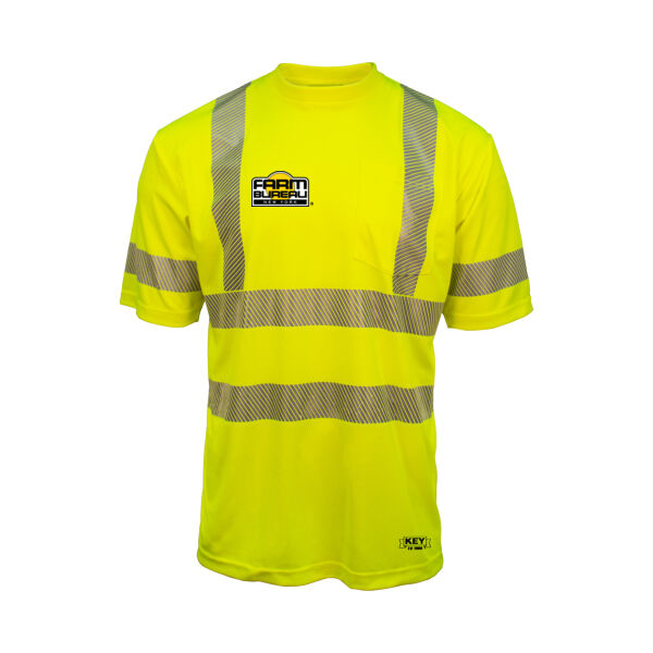 NYFB ANSI Class 3 Segmented Tape UltraSoft Short Sleeve Pocket Tee Thumbnail